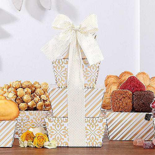 Sweet Delights: Gourmet Gift Tower