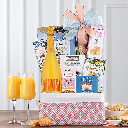 Mediterranean Mimosa: Sparkling Wine Gift Basket - GreatArrivals