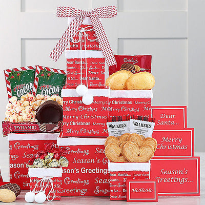 Merry Christmas: Holiday Gift Tower - GreatArrivals