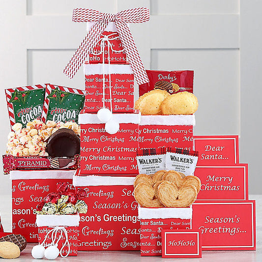 Merry Christmas: Holiday Gift Tower - GreatArrivals