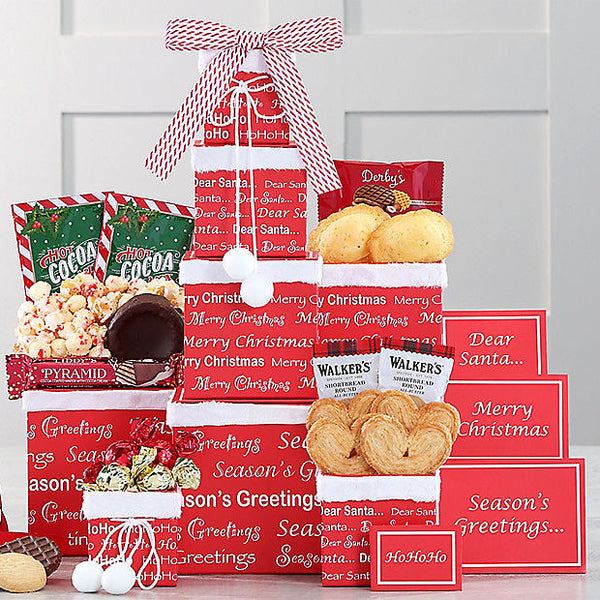 Merry Christmas: Holiday Gift Tower - GreatArrivals
