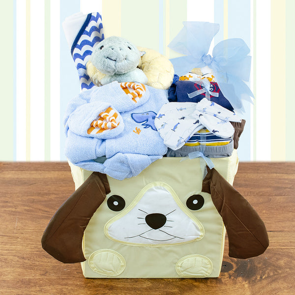 Best Wishes: Baby Boy Gift Basket - GreatArrivals