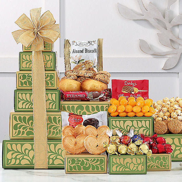Tower of Delights: Chocolate & Sweets Gift Tower - GreatArrivals