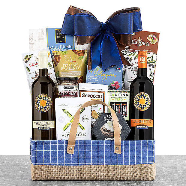 Val Serena Italian Duet: Wine Gift Basket - GreatArrivals