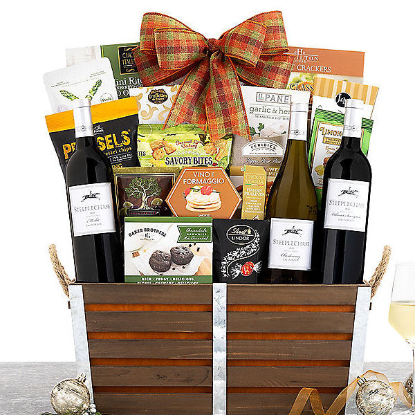 Steeplechase Vineyards Trio: Gourmet Wine Basket
