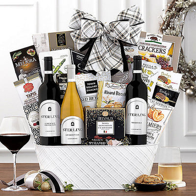 Sterling Vintner's Trio: Gourmet Gift Basket - GreatArrivals