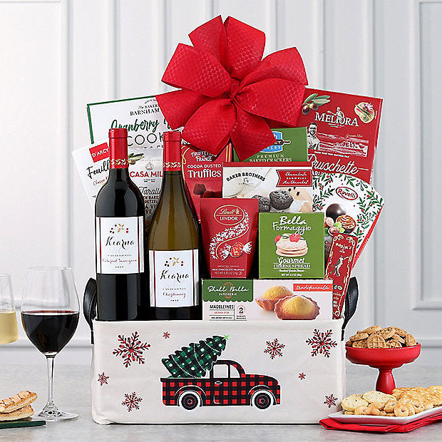 Oh What Fun: Holiday Wine Gift Basket - GreatArrivals