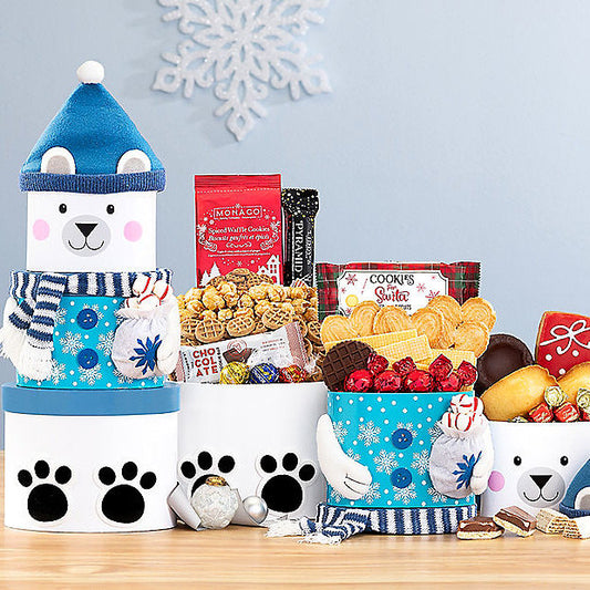 Polar Bear Sweets: Holiday Gift Tower - GreatArrivals
