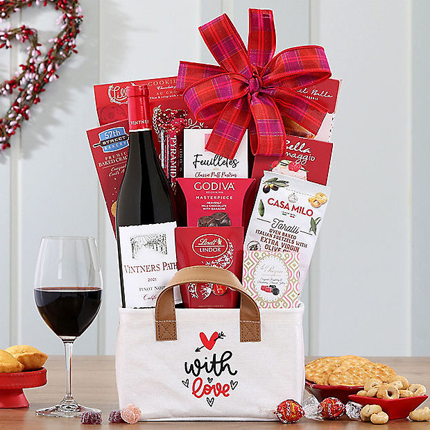 Pinot Noir Love: Valentine's Day Wine Basket - GreatArrivals