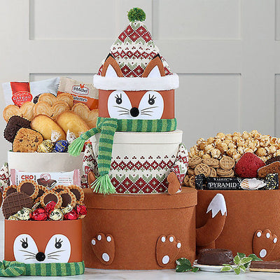 Winter Fox: Holiday Gift Tower - GreatArrivals