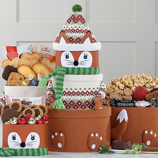 Winter Fox: Holiday Gift Tower - GreatArrivals