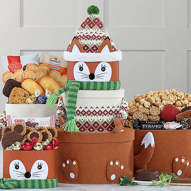 Winter Fox: Holiday Gift Tower - GreatArrivals
