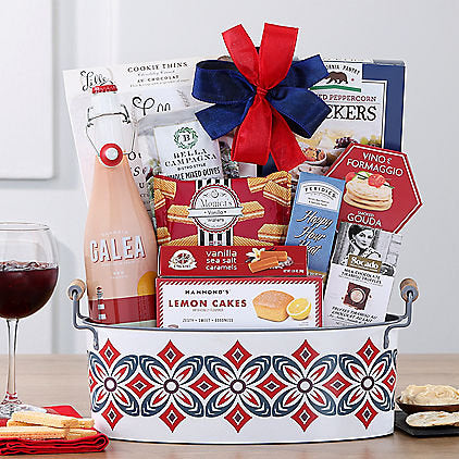 Spanish Sangria: Holiday Red Wine Gift Basket - GreatArrivals