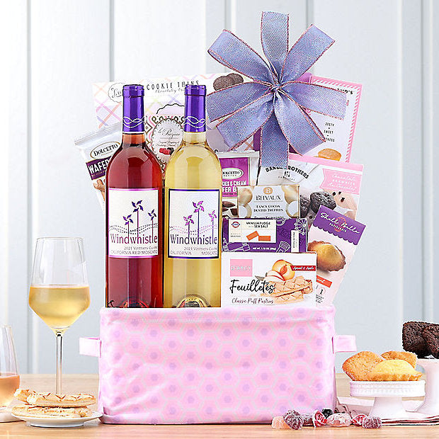 CHEERS: Windwhistle Duet Wine Gift Basket - GreatArrivals