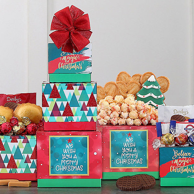 Believe in the Magic of Christmas: Holiday Gift Tower