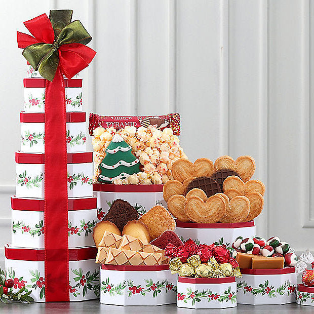Holly Jolly: Sweets Gift Tower - GreatArrivals