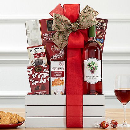 Edenbrook White Zinfandel: Wine Gift Basket - GreatArrivals