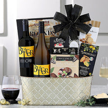 Butter Red & White Duet: Gourmet Wine Basket - GreatArrivals