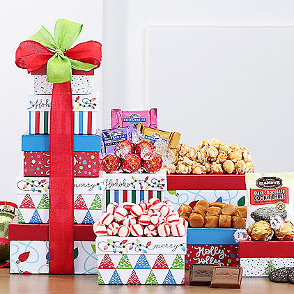 Merry & Bright: Holiday Gift Tower - GreatArrivals