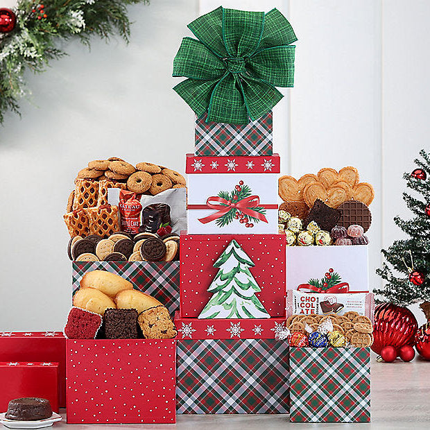 Christmas Trees: Holiday Bakery Gift Tower - GreatArrivals