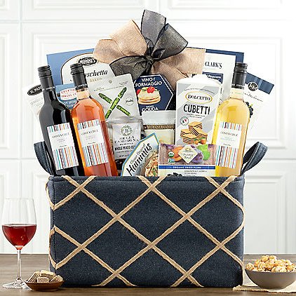 Costa Cruz Spanish Trio: Gourmet Wine Gift Basket - GreatArrivals