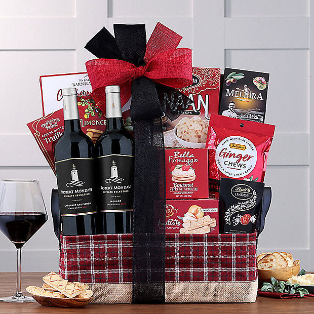 Robert Mondavi Private Selection Red Duet: Wine Basket - GreatArrivals