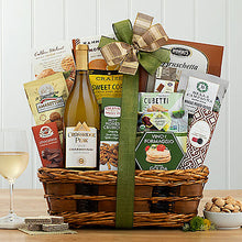 Crossridge Peak Chardonnay: Wine Gift Basket old - GreatArrivals