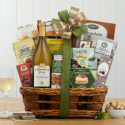 Crossridge Peak Chardonnay: Wine Gift Basket old - GreatArrivals
