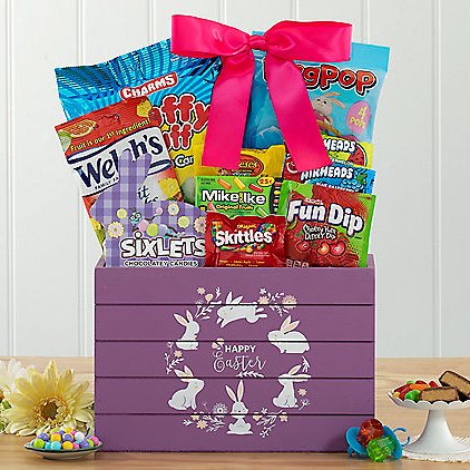 Easter Delight: Easter Gift Basket - Purple - GreatArrivals