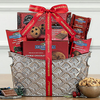 Ghirardelli Treasures: Chocolate Gift Basket - GreatArrivals