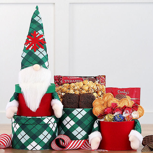 Whimsical Gnome: Holiday Gift Tower - GreatArrivals