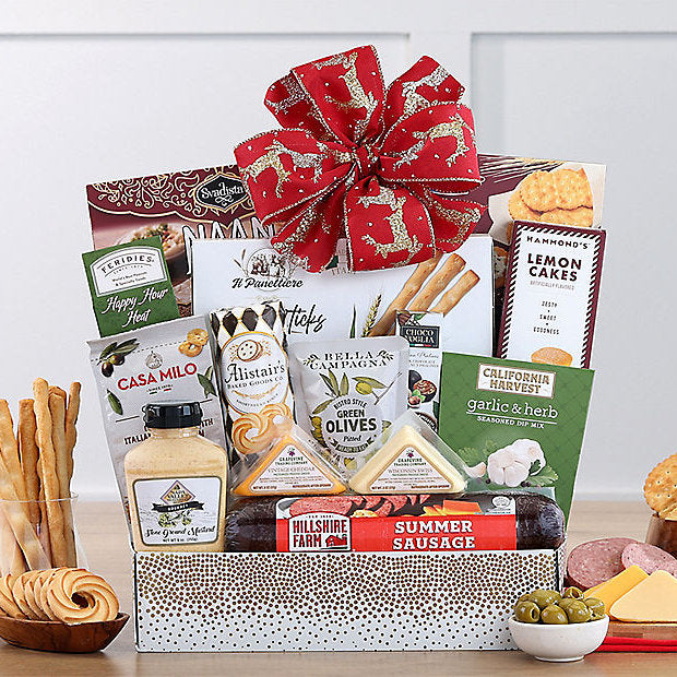 Tempting Cheese Delights: Gourmet Gift Basket - GreatArrivals