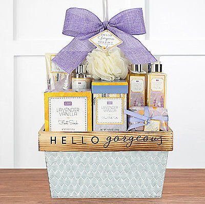 Cru De Provence Lavender Vanilla: Spa Gift Basket - GreatArrivals