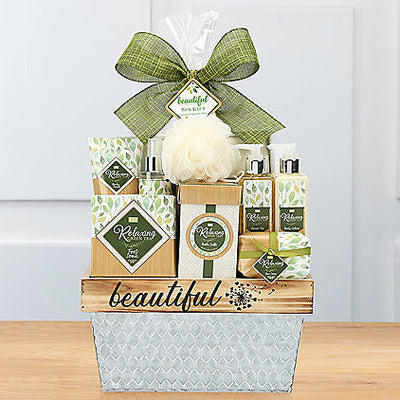 Cru De Provence Green Tea: Spa Gift Basket - GreatArrivals