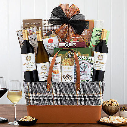 Eastpoint Cellars Red & White Trio: Wine Gift Basket - GreatArrivals