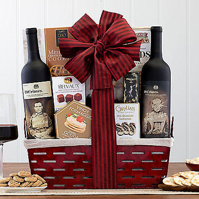19 Crimes Australian Red Duet: Wine Gift Basket - GreatArrivals