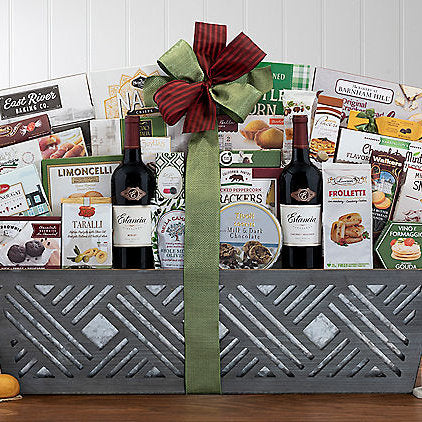 Estancia Vineyards Red and White Duet: Wine Gift Basket - GreatArrivals