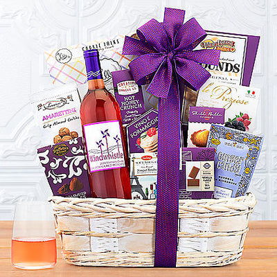 Windwhistle Red Moscato: Wine Gift Basket - GreatArrivals