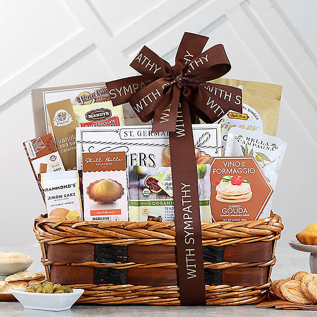 With Sympathy Traditions: Gourmet Gift Basket
