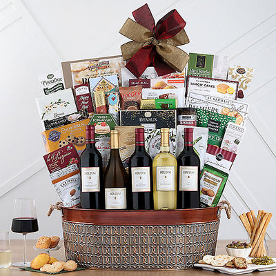 Houdini Vineyards Selection: Gourmet Wine Gift Basket - GreatArrivals