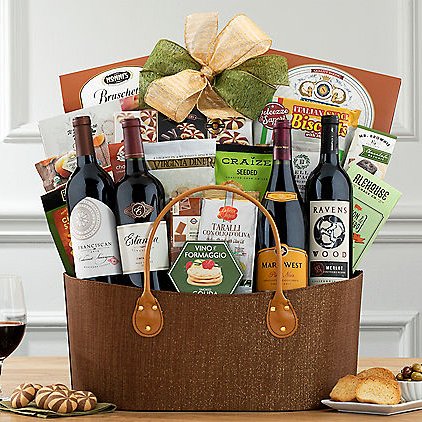 California Classics Red Collection: Wine Gift Basket - GreatArrivals