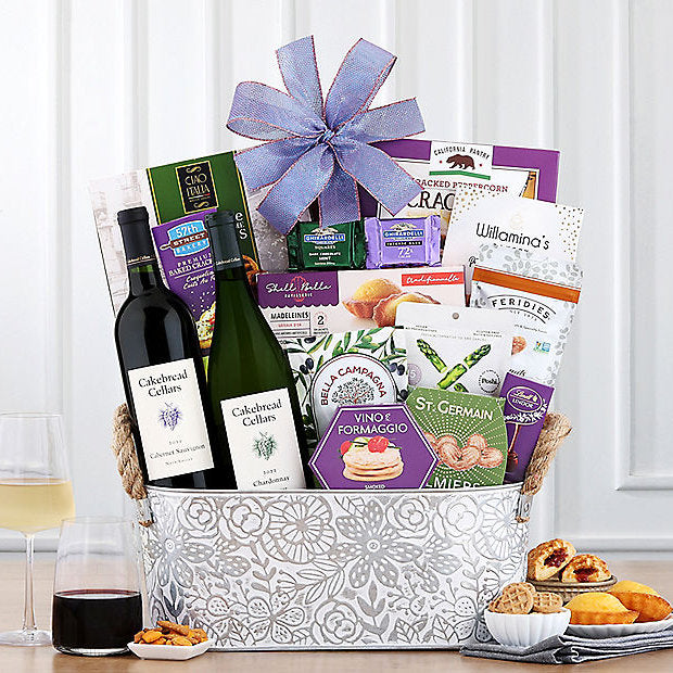 Cakebread Cellars Duet: Gourmet Wine Basket