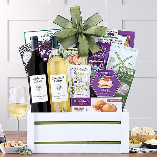 Cakebread Cellars Duet: Gourmet Wine Basket - GreatArrivals