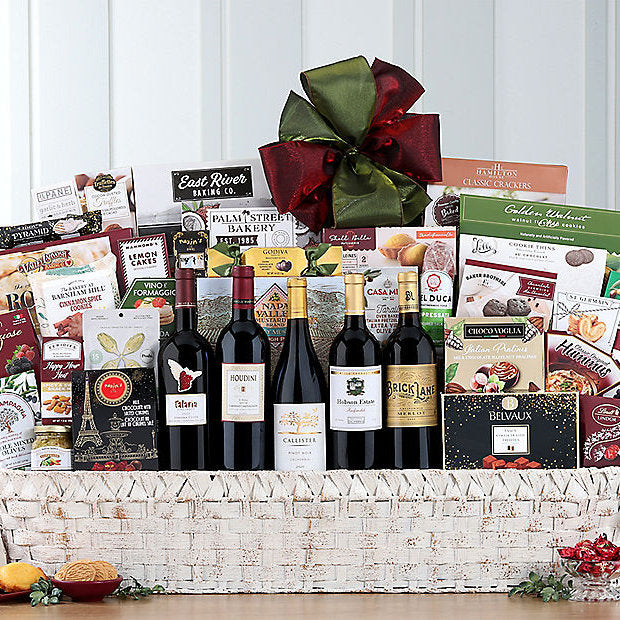 California Dreaming: Red Wine Gift Basket - GreatArrivals