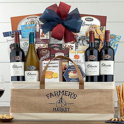 Estancia Vineyards Quartet: Gourmet Wine Basket - GreatArrivals