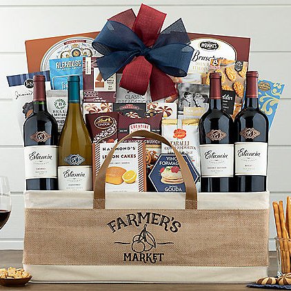 Estancia Vineyards Quartet: Gourmet Wine Basket - GreatArrivals
