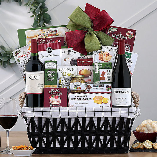 Perfect Pairings Duet: Red Wine Gift Basket - GreatArrivals