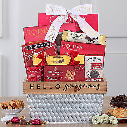 Hello Gorgeous: Godiva Chocolate Basket - GreatArrivals