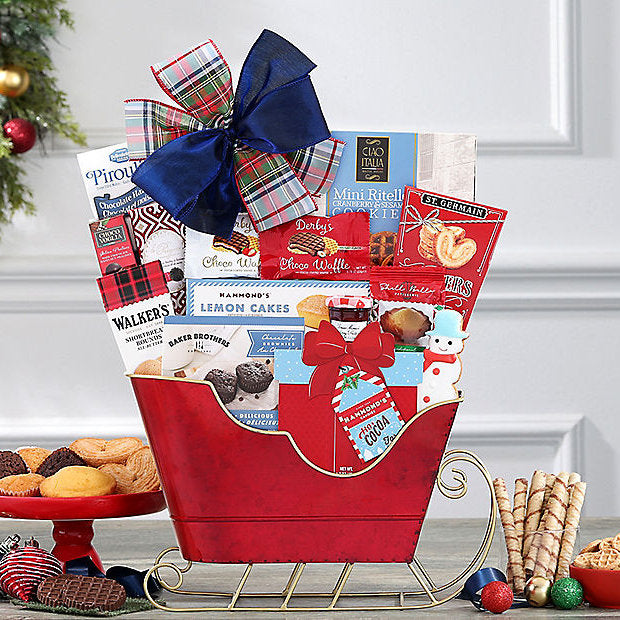 Reindeer's Sleigh: Holiday Gift Basket - GreatArrivals