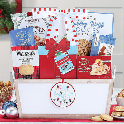Merry & Bright: Christmas Gift Basket - GreatArrivals
